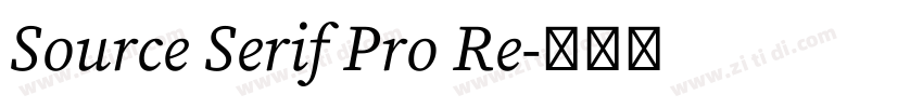 Source Serif Pro Re字体转换 Source Serif Pro Re字体转换